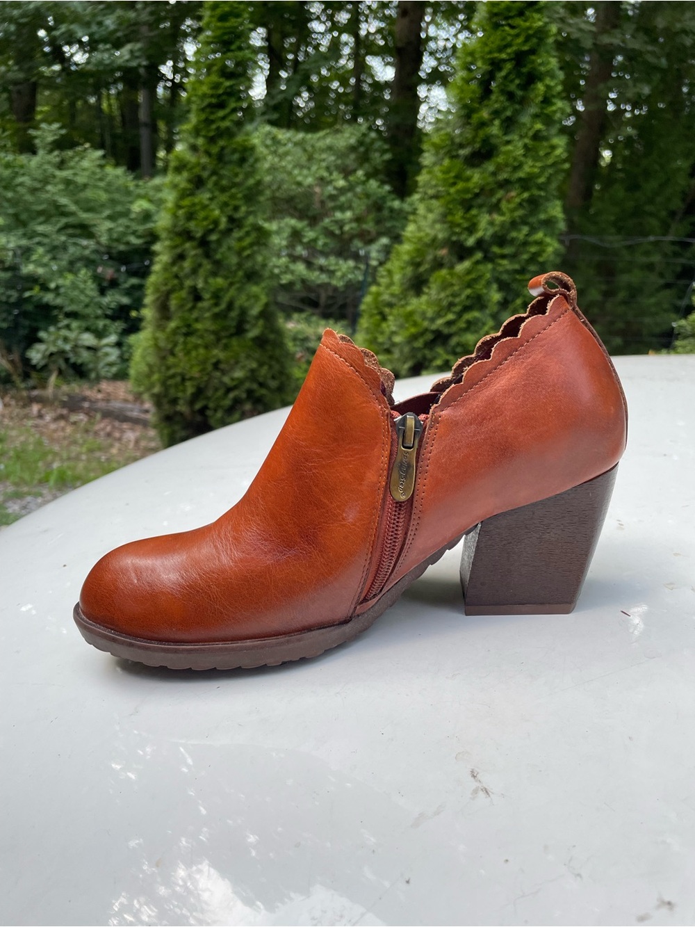 New Spring Step L’artiste Brown Leather Ankle booties Size 38 - Picture 5 of 14